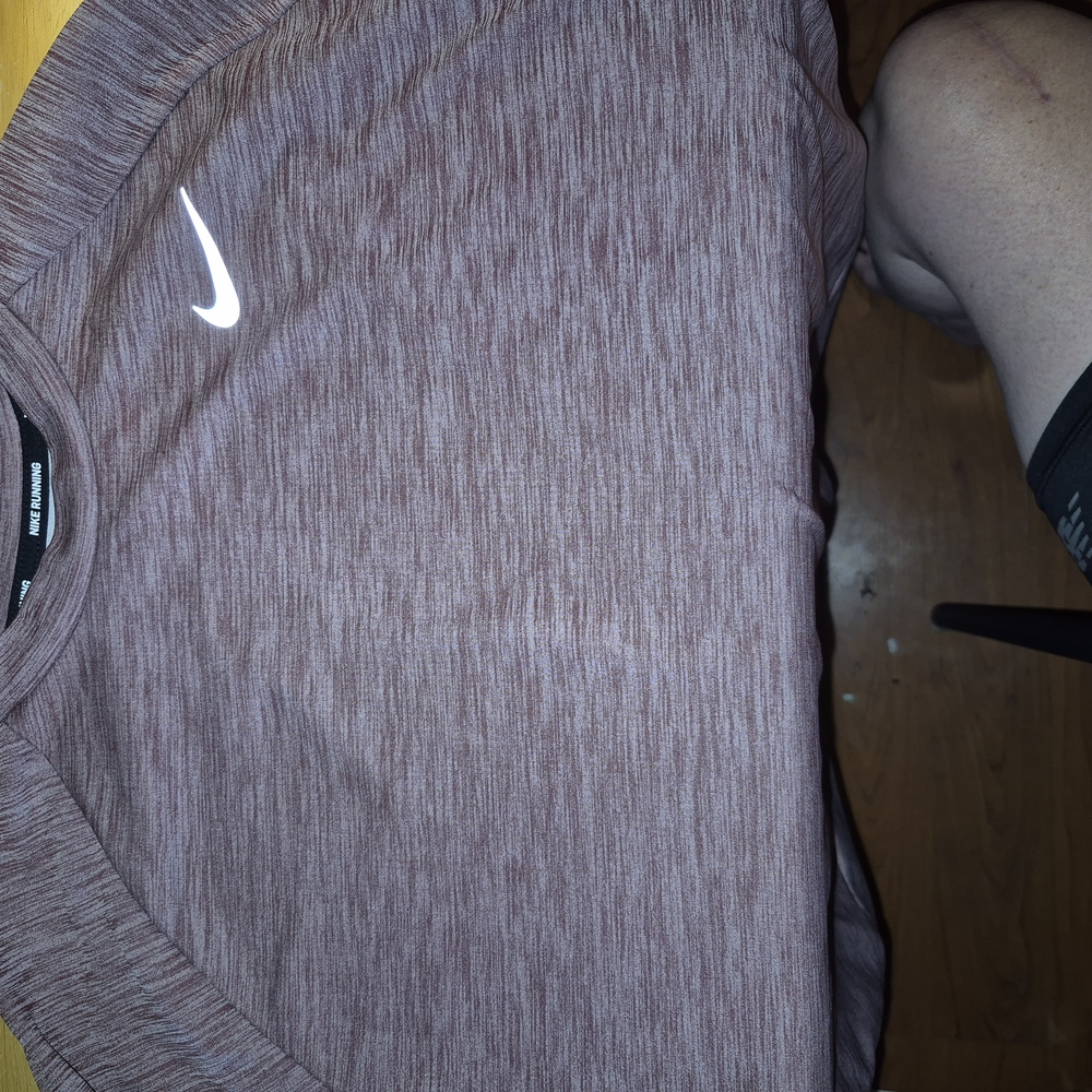 Nike Heathered Burgundy Sports Tee